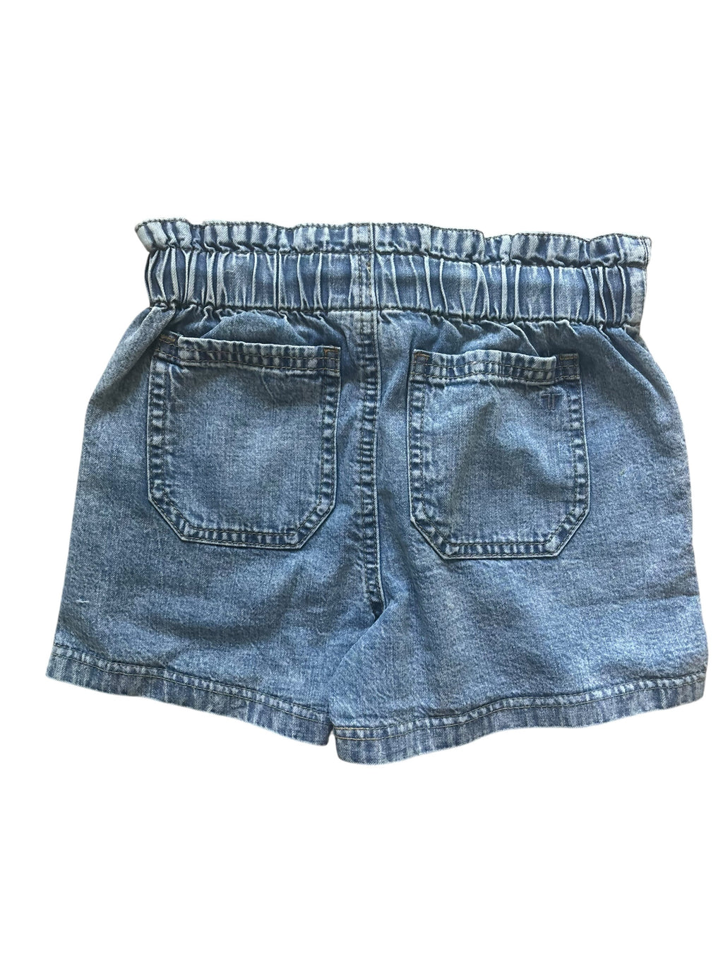 Tractr Indigo Paperbag Waist Shorts