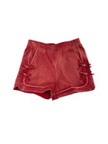 Hayden Girls Red Side Bow Detail Knit Shorts
