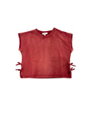 Hayden Girls Red Side Bow Detail Knit Tee