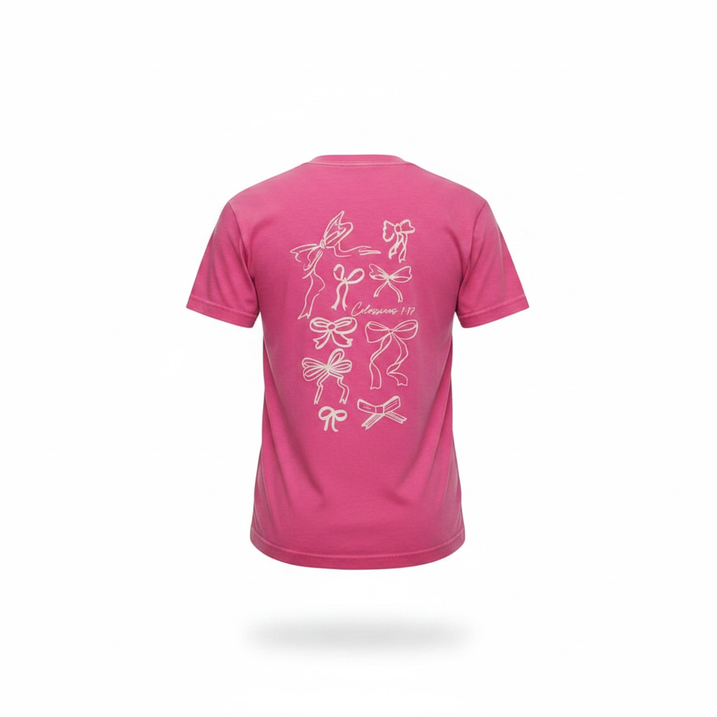 Dear Heart Pink He Holds All Together Tee