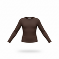 Kimberly C Brown Long Sleeve Crew Neck Tee