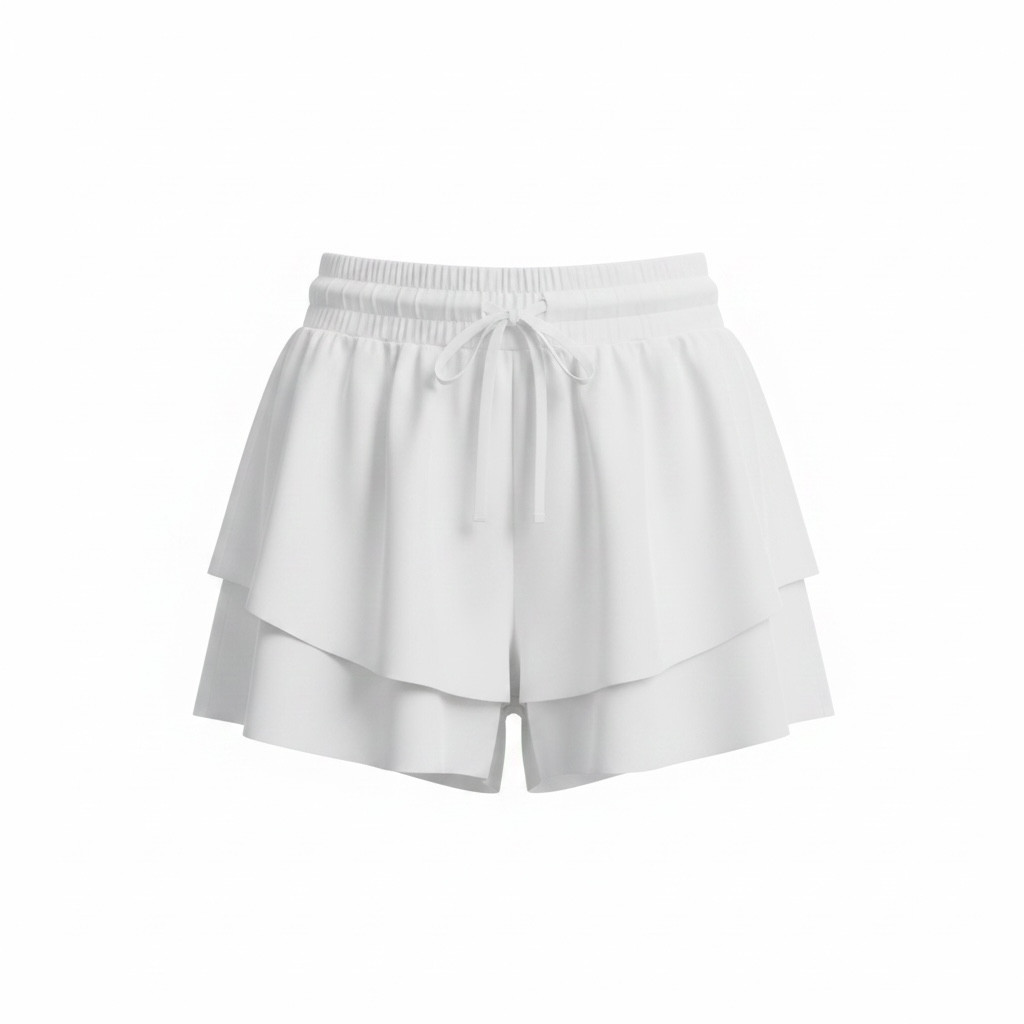 Kimberly C White Butterfly Skort