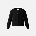 Tenly Black Cropped Cardi Sweater