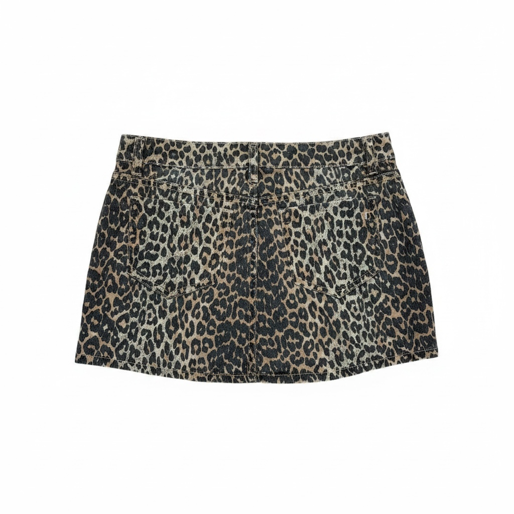 Tractr Leopard Print Skort