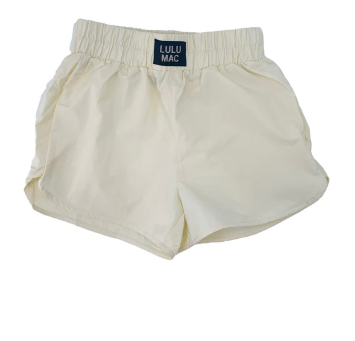 Lulu Mac Solid White Girls Shorts